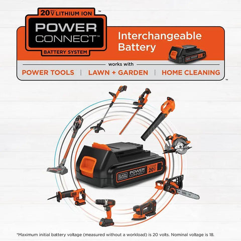 20V Max 15 Ah Lithium Ion Rechargeable Power Tool Battery Built Like A Brick for no sweat DIY fixes and backyard chore runs with reliable extended runtime compatible with favorite cordless tools model LBXR20.