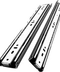 1 Pair Locking Drawer Slides Full Extension 3 Fold Rails For Smooth Glide Steel Pro Grade Drawer Hardware For Cabinets And DIY Projects