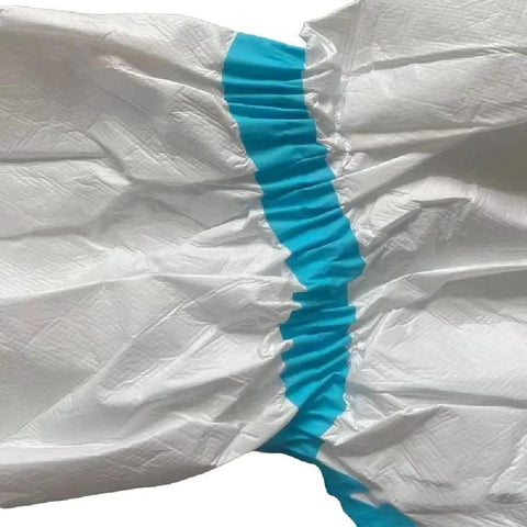 Elastic section of Disposable Hazmat Boot Covers Knee High White 18 Inch Tall Non Slip Sole Waterproof And Fluid Resistant