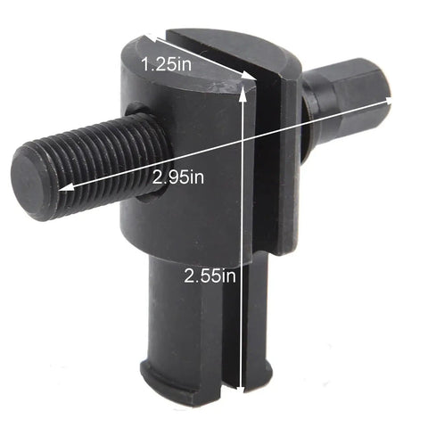 Beefed Up Heavy Duty Motorcycle Steering Neck Bearing Race Remover Tool Fits 25mm To 40mm Inner Diameter Races, side view.