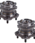 Beefy Two Pack Rear Wheel Hub and Bearing Assembly For AWD Nissan Juke 2011-2017, Rogue 2008-2020, front view
