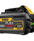 FlexVolt 20V 60V Max Lithium Ion Battery 6.0Ah DCB606 for cordless power with robust design and dual voltage capability