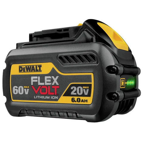 FlexVolt 20V 60V Max Lithium Ion Battery 6.0Ah DCB606 for cordless power with robust design and dual voltage capability
