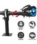 Must Have Space Saving Bike Repair Stand for Easy Maintenance, Beast of a Clamp with 1.2 to 2.5 Inch Range, Soft Silicone Grip