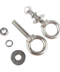 Stainless Steel Eyebolts With Nut Washers 3/8 Inch By 2 Inch M10x50mm Durable Rust Resistant Outdoor Hanging Eye Bolts 2 displayed