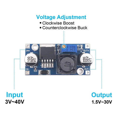 10 Pack LM2596 DC Buck Converter Step Down Module Power Supply Adjustable 1.25V To 30V Output Up To 3A DIP Output