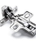 Door Stay Hinges With No Slam Soft Close Mini Hydraulic Damper For Small Cabinets And Thin Doors, 90 Degree Inset