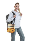 Person holding Insulated Lunch Tote With Detachable Handle For Work And Travel, Leakproof Reusable Cooler Bag Keeps Food Hot or Cold