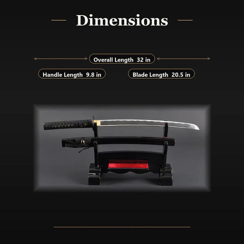 Unsharpened Aluminum Iaido Wakizashi Training Sword For Safe Practice And Dope Nukitsuke And Noto Drills with 20.5-inch blade