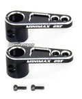 2 Pack 25T Servo Horn Aluminum Steering Arm Replacement For Futaba Savox Power HD Servos, 25 Teeth, CNC Machined