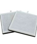 PEAIRFIL Replacement Filter For PureZone PEAIRPLG 2 Pack H13 True HEPA Activated Carbon 4 Stage Filtration in white square design