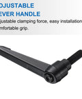 Adjustable lever handle for M8 X 20mm applications, featuring a black finish and designed for secure clamping.