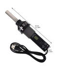110V LCD Display Soldering Station And Portable Hot Air Gun For Desoldering Adjustable Temperature Kit, black handle and cord