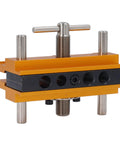 Auto Centering Dowel Jig Kit With Adjustable Drill Guide From 0.4 To 2.4 Inches Wide Six Bushings for precise straight holes