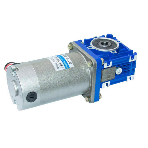 Top Shelf 90VDC Worm Geared Motor Delivering 120 Watt Output And Rock Solid 90 RPM Speed Reducer With Heavy Duty 480Kg Cm Torque Paired With A Slick Twenty To One Gearbox Arrangement