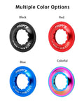 Centerlock Rotor Lockring For Disc Brakes Internal Spline CNC Aluminum Built Tough Lock Ring For 9mm QR And 12mm Thru Axle Hubs Compatible With Shimano RT81 RT64 Centerlock Rotors Black in multiple colors