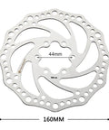 Six Bolt 160mm Bike Disc Brake Rotor For Road MTB BMX Built Tough With 1.9mm Thick 122g Each Silver Finished