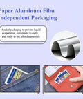 Front view of pre-moistened lens cleaning wipes for glasses and screens; multicolor, quick-dry, scratch-free.