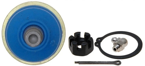 Heavy Duty Front Lower Rear Suspension Ball Joint Assembly With One Piece Forged Housing Greaseable Design And Corrosion Resistant Coating For Long Lasting Strength In Cars Trucks And SUVs, shown with grease fitting and hardware