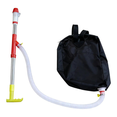 Backyard Spreader Backpack Sprayer for Granular Manure and Fertilizer with stainless steel tube, black Oxford material