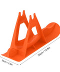 Orange Snow Sledge Board Set for Kids Balance Bike and Scooter Turns Your Ride Into a Fun Winter Sled Portable Luge
