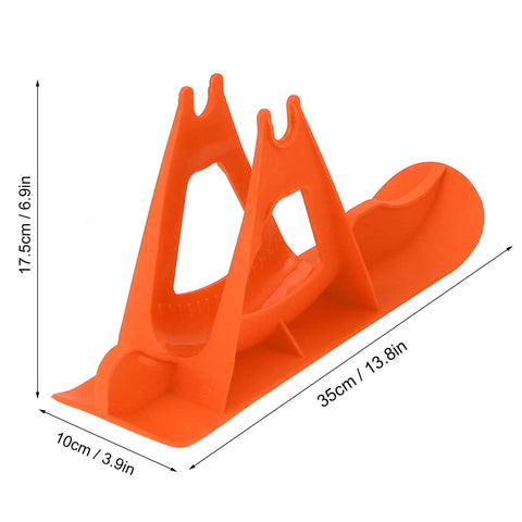 Orange Snow Sledge Board Set for Kids Balance Bike and Scooter Turns Your Ride Into a Fun Winter Sled Portable Luge