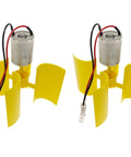 Two Pack DIY Micro Wind Turbine Kit With 100mm Vertical Blades Mini Generator For Hands On Hobbyists 0.55 W Output 5.5V 5.5 Mps Wind Speed Easy Assembly And Fun Project
