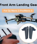 Front Landing Gear Replacement For Mavic 3 Drone Series Pro Classic 3C 3T Models with drone in flight and replacement kit inset