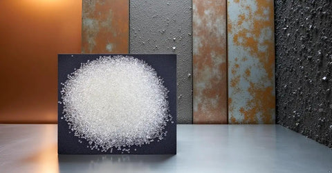 Pro Grade Glass Bead Sandblasting Media For Rust Paint And Dirt Removal 20 To 30 Mesh Medium Large Size 1 Pound Bag