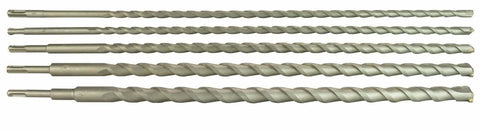Erie Tools 5-piece 24-inch SDS masonry drill bit set with carbide tips