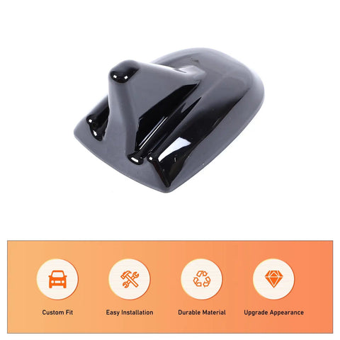 Maserati Ghibli Quattroporte Roof Shark Fin Antenna Cover Cap Trim Upgrade For 2017 2018 2019 2020 2021 2022 2023 2024 Black