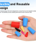 Flexible and reusable silicone plugs set, High Grade Silicone Rubber Tapered Plugs Assortment Kit 250 Pcs Heat Resistant Stoppers Protect Holes From Dust Paint Sprays And Coating Jobs With Durable Flexible Plugs For Any Size Gap Up To Half Inch.