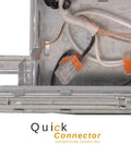 Quick connector detail of 12 Pack 3 Inch New Construction Recessed Lighting Housing Air Tight IC Rated Steel Can 120-277V TP24 Connector Included