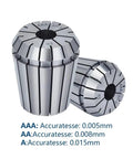 Premium ER11 Collet Chuck Set With Bit Clamping Tool Handle For 1mm To 7mm End Mills showing precision collets.