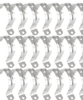 Image of 50 Pack 2 Inch Conduit Clamps Stainless Steel 304 U Bracket With Two Hole Design 1.97 Inch Inner Diameter Tension Clip Kit