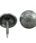 Heavy Duty Upholstery Tacks With A Sweet Antique Pewter Finish For Top Shelf Diy Furniture Fixes And Solid Home Project Upgrades Boasting Badass Durability With 100 Pieces Included, showing two antique pewter tacks.