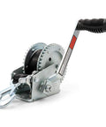 Beefy Steel Marine Towing Winch With 1,200-Pound Capacity And 20-Foot UV-Resistant Strap for effortless boat loading on trailers