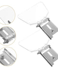 Two Piece Stainless Steel Bench Shield Kit Eye Guard For Grinders, Rust Resistant Eyeshield Protective Cover, side view