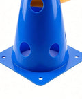 Blue cone from Ultimate Dog Agility Hurdle Set And Cone Jump Training Kit Obstacle Course System with adjustable height for all breeds