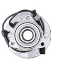 Front Wheel Bearing Hub Assembly Set Of 2 For 4WD Chevy Silverado 1500 Tahoe Suburban Express 1500 Yukon Sierra Savana 1500 Cadillac Escalade 2000 To 2006 Compatible top view with 6-lug and ABS cable.