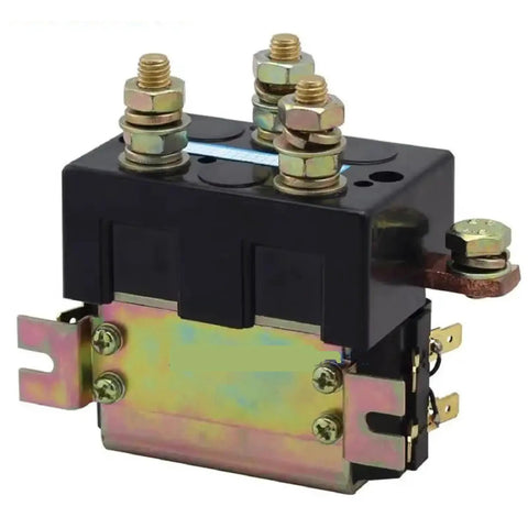 Heavy Duty Dc Contactor Relay For Electric Vehicle Forward And Reverse Motor Control 12V To 72V Single Pole Switch Upgrade with metal terminals.