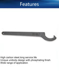 C Hook Wrench For 28-32mm Round Nut Metric Collet Chuck Spanner Heavy Duty Household Repair Tool with high carbon steel finish