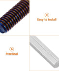 Aluminum Steering Wheel Bolt Kit With Hex Socket Wrench, Wear Resistant Car Interior Screws, close-up of bolt and wrench head