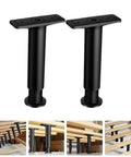 Two Pack Adjustable Bed Frame Support Legs Heavy Duty Load Bearing Composite Furniture Feet For Bed Frame Replacement