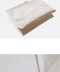 Slim Fabric Storage Bins With Comfort Handles Narrow Closet Organizers For Shelf And Cabinet Durable Canvas Containers That Slide Smoothly Into Tight Places For Zero Fuss Living, folded white canvas design.