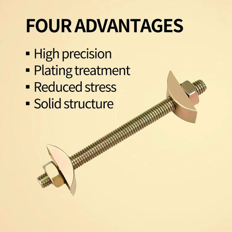 Heavy Duty Furniture Fastening Connectors Countertop Connector Table Top Fasteners gold plated bolt showcasing high precision features.