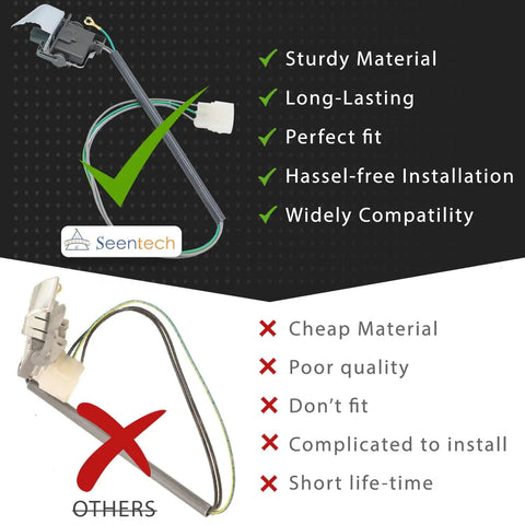 Washer Door Lid Switch Replacement 3949238 For Whirlpool And Kenmore Washers Exact Fit Easy Install Fixes Draining Problems Not Starting Not Spinning Or Agitating Replaces WP3949238 WP3949238VP AP6008880 PS11742021 AP3100001 PS350431 washer lid switch with wire harness