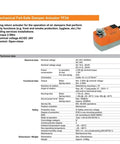 Rock Solid Tf24 S Hvac Ventilation Damper Actuator technical data overview with specifications, features, and safety details.