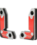 Heavy Duty 2-Piece Magnetic Welding Clamps For Perfect 30 60 And 90 Degree Angles With Super Strong Iron Boron That Holds Tight Up To 30kg Pull Off Force For All Your Welding Soldering And Pipe Projects This Tool Is A Total Game Changer For Any Pros Or , showing two magnetic clamps designed for 90-degree angle setups.