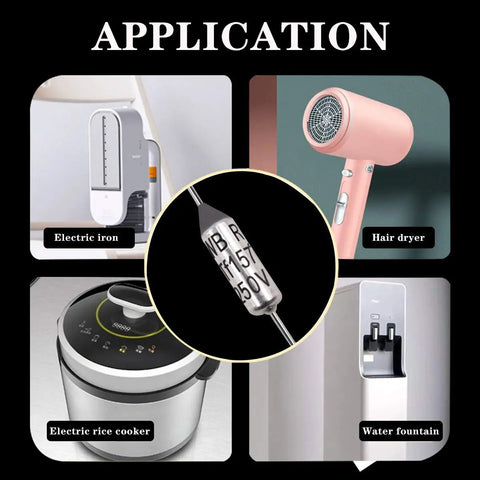 Applications of Pack Of Ten 184 Degree Metal Thermal Cutoffs Thermal Fuses 10A 250V with non-insulated connectors in home appliances